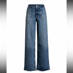 Free Assembly Women's Patch Pocket
Wide Leg High Rise Jeans Size 8
